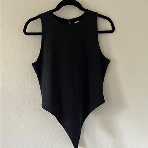 Black Sleeveless Bodysuit